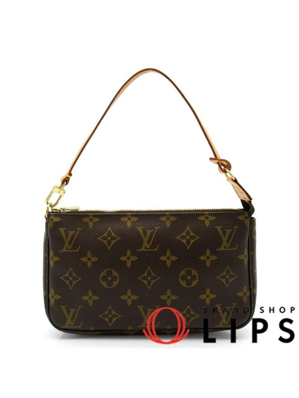 Louis Vuitton Pochette Accessoires Monogram Handbag Brown
